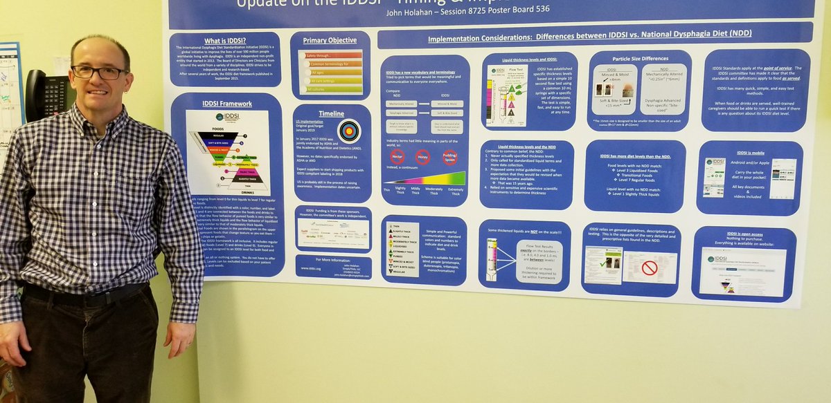 SimplyThickGel's tweet photo. Don't miss #SimplyThick inventor @jlholahan present an update on #IDDSI Timing & Implementation at #ASHA17 today!
#slpeeps #speechies #SLPs #dysphagia
Topic Area: Swallowing and Swallowing Disorders
Session Number: 8725
Date: Friday, Nov 10th
Time: 12:30PM - 2:00PM https://t.co/B3TOUkhvZS