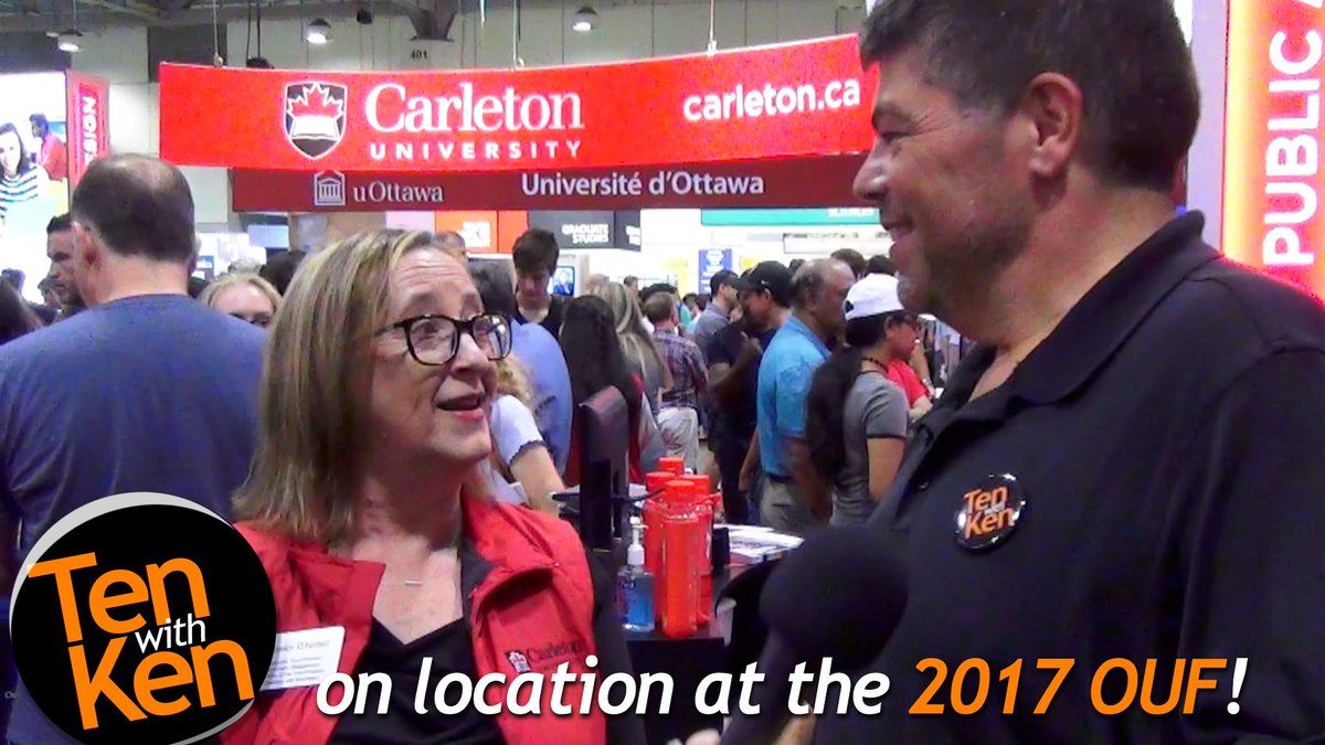 kensteele's tweet photo. Watch for a new #TenWithKen this weekend, featuring 12 university leaders like @Carleton_U VP Janice O'Farrell! #cdnPSE #OUF2017 https://t.co/kZVMWtqLzT