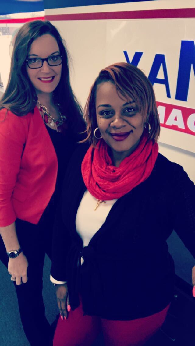 Wearing our R.E.D. In Centralia today. #TMXFAMILY