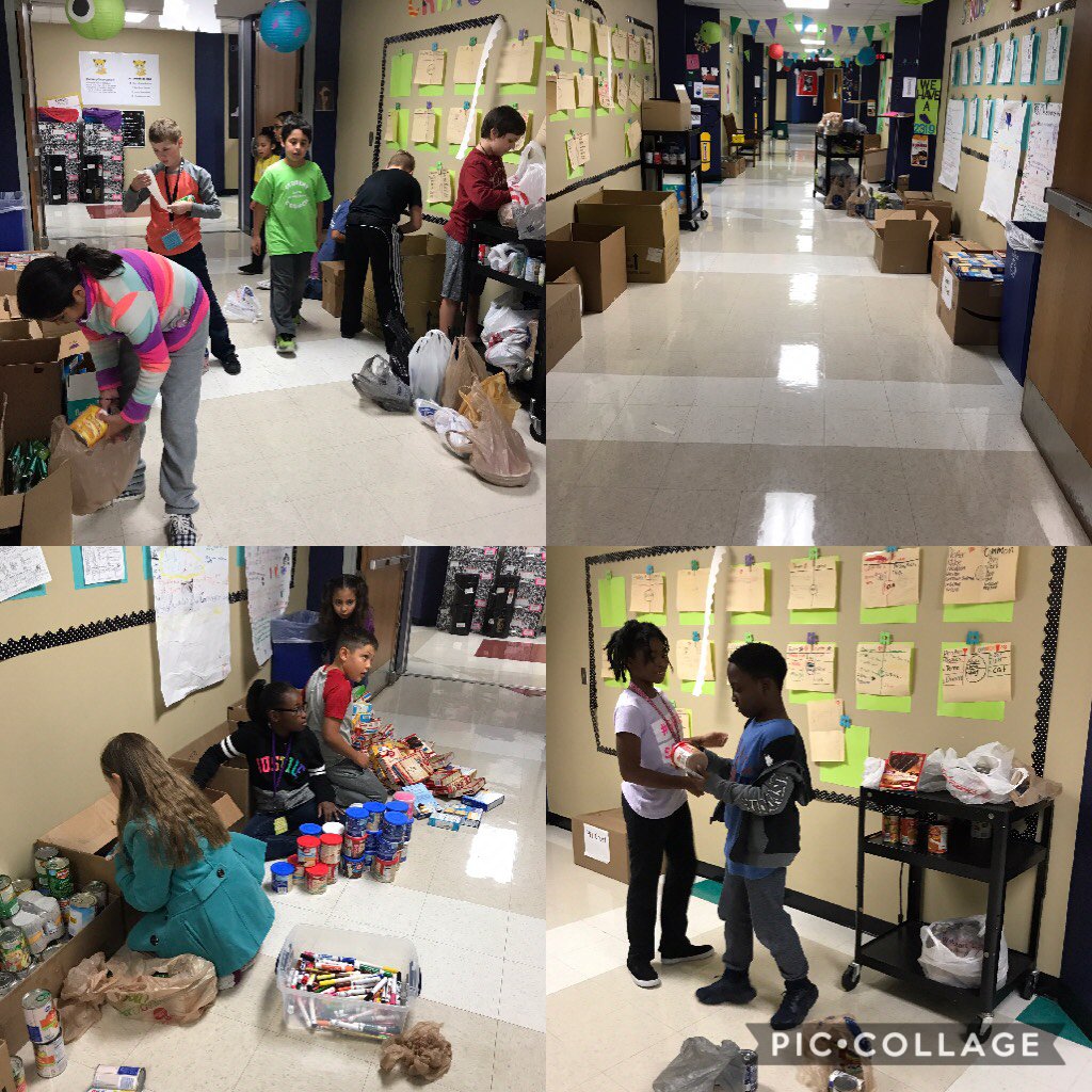 MrsStroud3rd's tweet photo. The ending to an amazing food drive. We collected 850 items! You all rock! #piccoll https://t.co/5PxaT8B255 https://t.co/DVH8qrHKfN