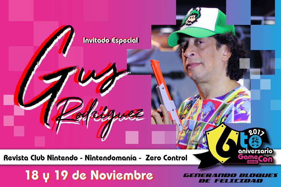 GAMECONCR's tweet photo. Para esta Sexta Edición del #GAMECON2017, les traemos al mítico @Elgusrodriguez quién nos estará acompañando durante este 18 y 19 de Noviembre en el @MuseodelosNinos en San José #CostaRica , encontrá tus entradas en https://t.co/8cGGyQxlJn #AbrazoGamer https://t.co/doLxcwMlZH