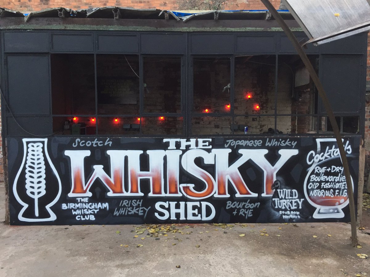 AmyDistilled's tweet photo. Our Whisky Shed is looking fine for @SearAndSmoke tomorrow. Make sure you come and say hi! https://t.co/MkaNw8JhvV