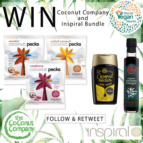 theCocoCompany's tweet photo. #COMPETITION TIME! #WIN The Coconut Company and @inspiralled bundle! #FOLLOW and #RETWEET to enter! Ends: 9/12/17. Extra entries: https://t.co/E49j3aOvrL https://t.co/rwXduN5iep
