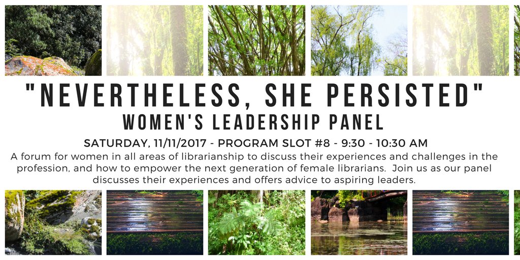 nyla_nmn's tweet photo. Attention all you awesome librarians! Stop by booth 114 to submit a question for the Women's Leadership Panel tomorrow, 9:30 AM in Broadway 3! Or, tweet us your questions at #NMNWomen before and during the panel! #NYLA2017 #NYLANewbies https://t.co/J3Yy91DAXP