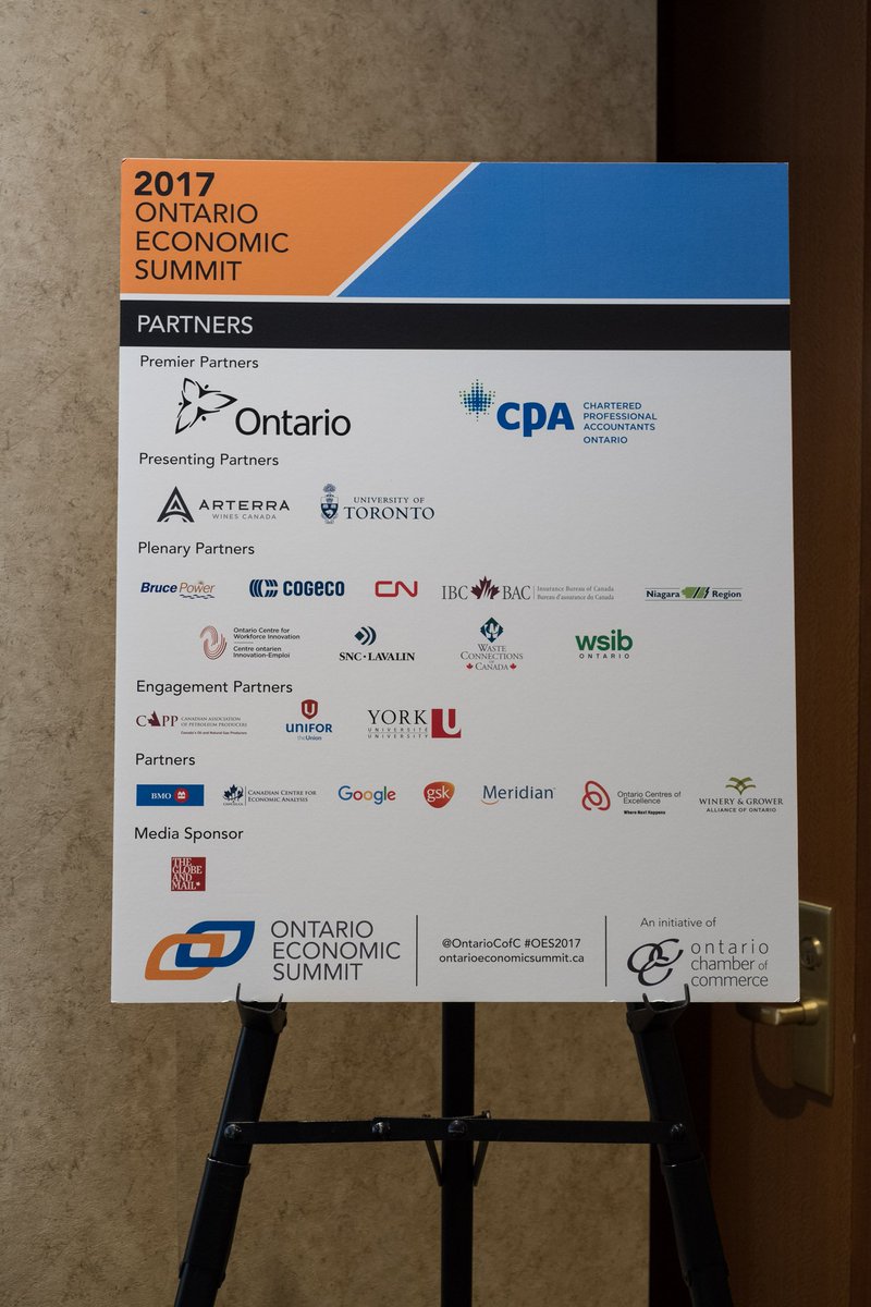 OntarioCofC's tweet photo. Thank you to our #OES2017 partners: @Cogeco, @CNRailway, @InsuranceBureau, @NiagaraRegion, Ontario Centre for Workforce Innovation, @SNCLavalin, @WasteConnection, @WSIB, @UofT,  @arterra_wines, @ONgov, @CPA_Ontario (2/2) https://t.co/zbOpV4cZHQ