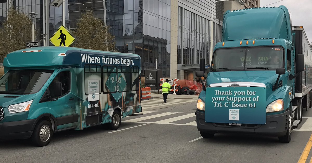 TriCPrez's tweet photo. Lining up for @CityofCleveland Vet Day parade to express thanks to Veterans and @VoteforTriC #issue61 #itsallgoodtric https://t.co/t4bM6OYZj7