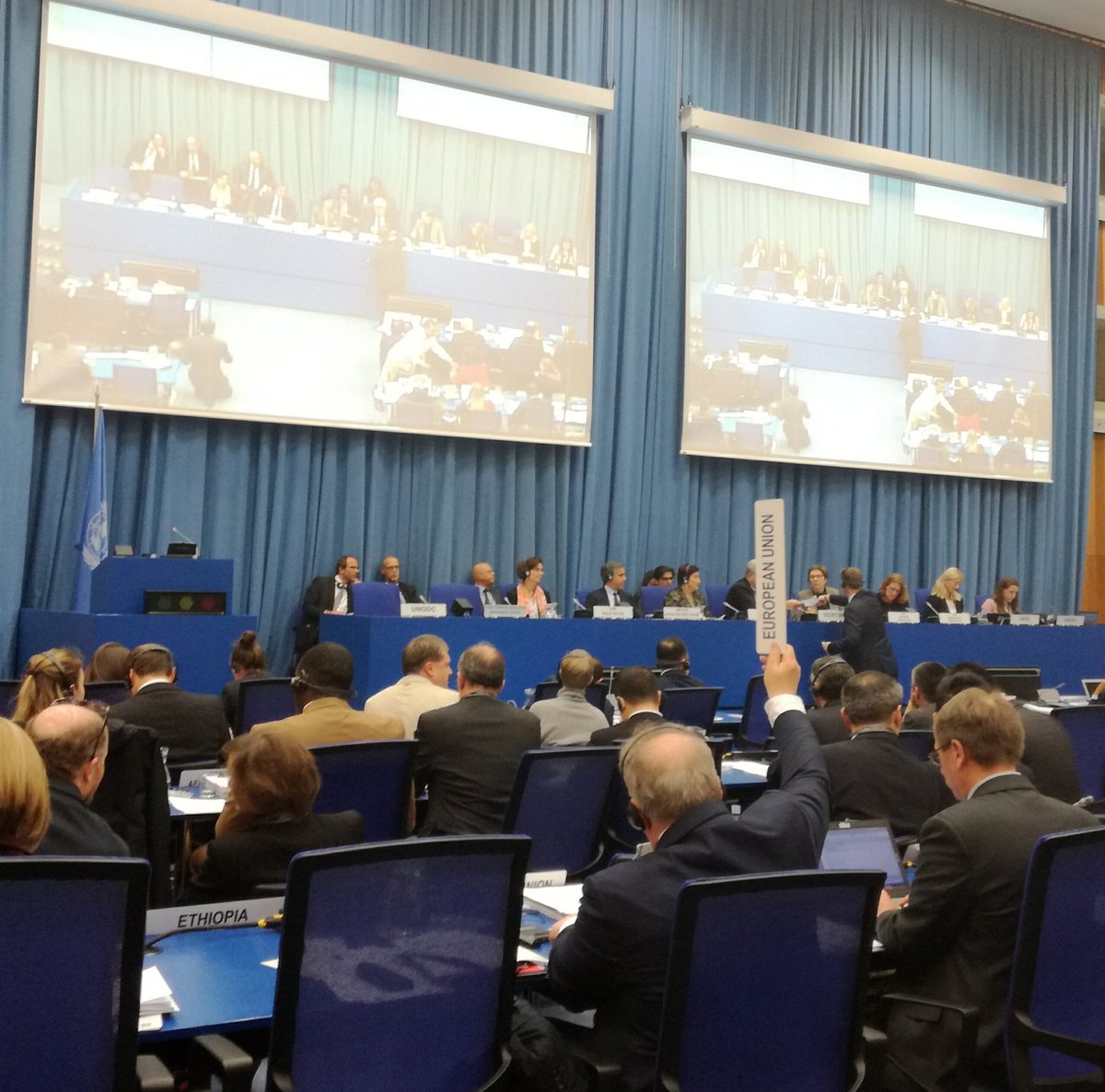 ItalyUN_Vienna's tweet photo. @UNODC  #UNCAC:  #COSP7 adopts by consensus a Resolution presented by Italy on Corruption in Sport  @Coninews @Palazzo_Chigi  @ItalyMFA @minGiustizia  #Fightingcorruption &amp; #promotingintegrity in #SPORT #fairsport https://t.co/h2MQjjPhCN