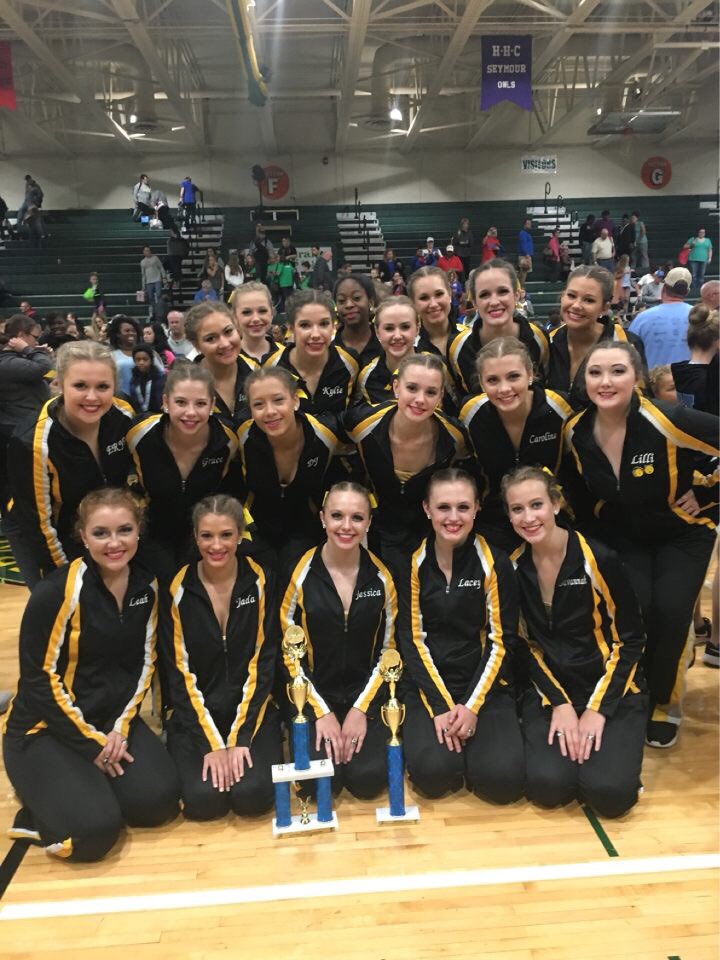 Tomorrow is STATE!! Watch the HHS Golden Girls perform their pom routine at 8:45 am and hip hop at 10 am at Murphy Center! #getpumped #13xto15x #rings #getlit #boom
