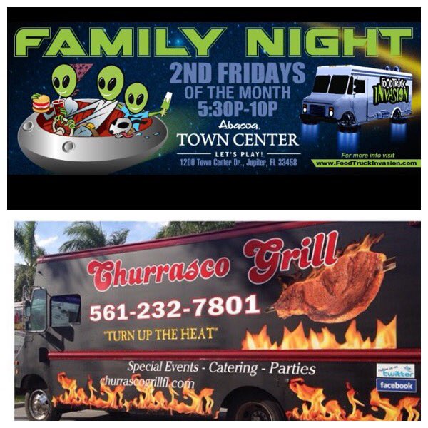 ChurrascoGrill1's tweet photo. It’s #Abacoa #tonight baby! #foodtruckfriday #beststeakyoueverhad #churrascogrill #rollwithfti #funfriday #goodtimes https://t.co/CpucGhfeaq