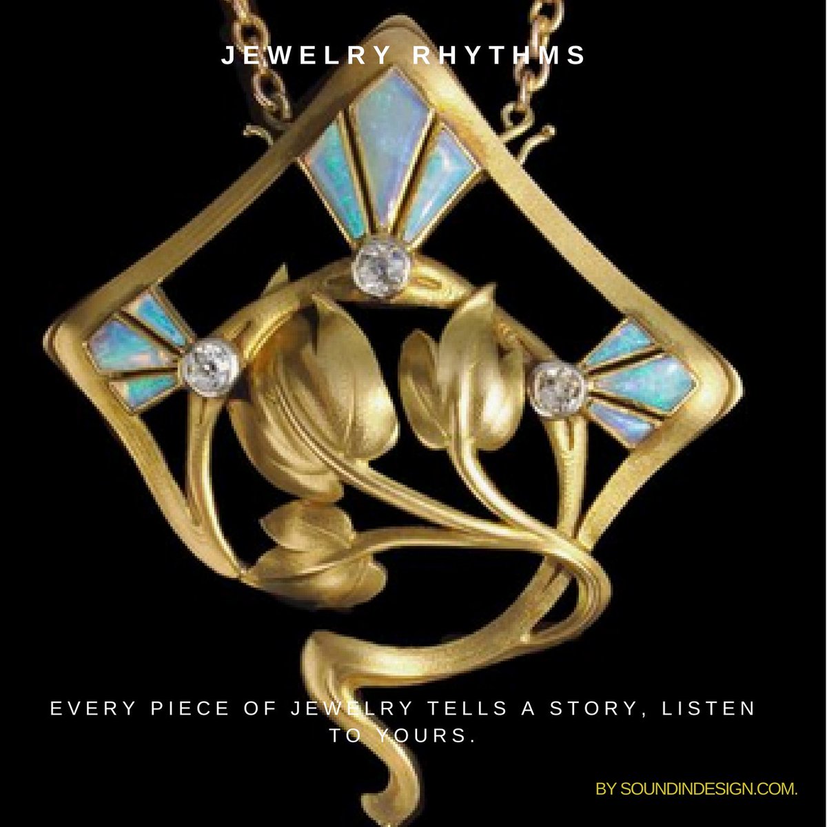 SOUNDINDESIGN's tweet image. #soundindesign Jewelry rhythms. Every piece of jewelry tells a story, listen to yours.  #soundcomposers #soundesign ow.ly/9SBT30guWNP