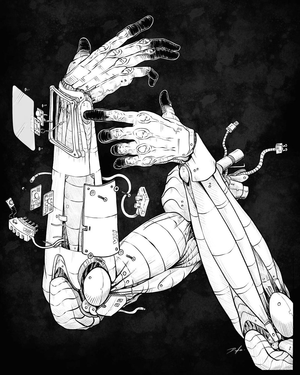 diegofriasdelv's tweet photo. PROSTHETICS II #illustration #robotics #drawing done on @Procreate #tech #hitec #johnkillink https://t.co/c5qh38UOxG