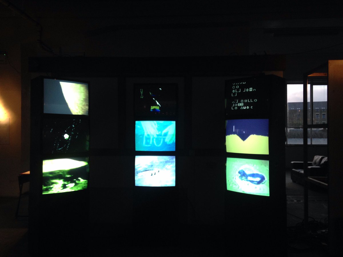 KitMapperHQ's tweet photo. Great to see our Video wall being used by Verity Birt for her work, in an old print gallery with @weareneon in Dundee. If you're in Dundee make sure you don't miss this exhibition! #KitMapper #Neon https://t.co/Q1YjZSpY3e