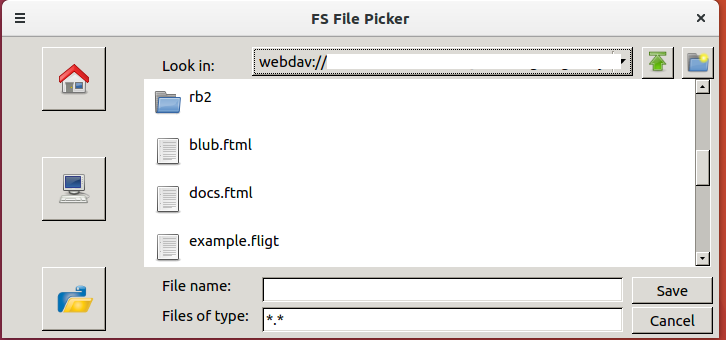 ReimarBauer's tweet photo. Currently building the next #python fs_filepicker version on #condaforge based on #PyFilesystem. Example with fs.webdavfs. #Learning #qt #mock https://t.co/2OfdQXwzeq