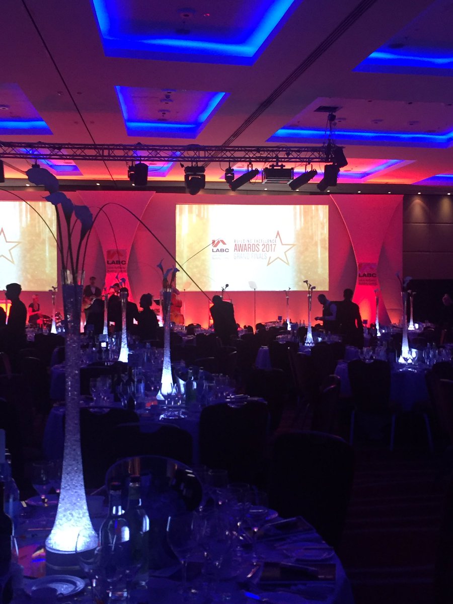 The beautiful Westminster <a href="/ParkPlazaHotels/">Park Plaza Hotels</a> is all set up and ready for <a href="/labcuk/">LABC</a> Building Excellence Awards Grand Finals. #labcawards