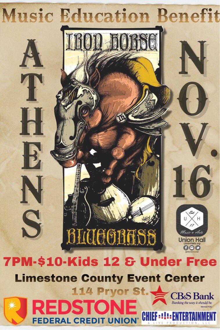 AthensUnionHall's tweet image. $ to @limestone_east &amp;amp; @DHSRaiders Donation of instruments to @BSEMustangs Please share here &amp;amp; FB. @SuptTomSisk @treyholladay @DecaturSchools