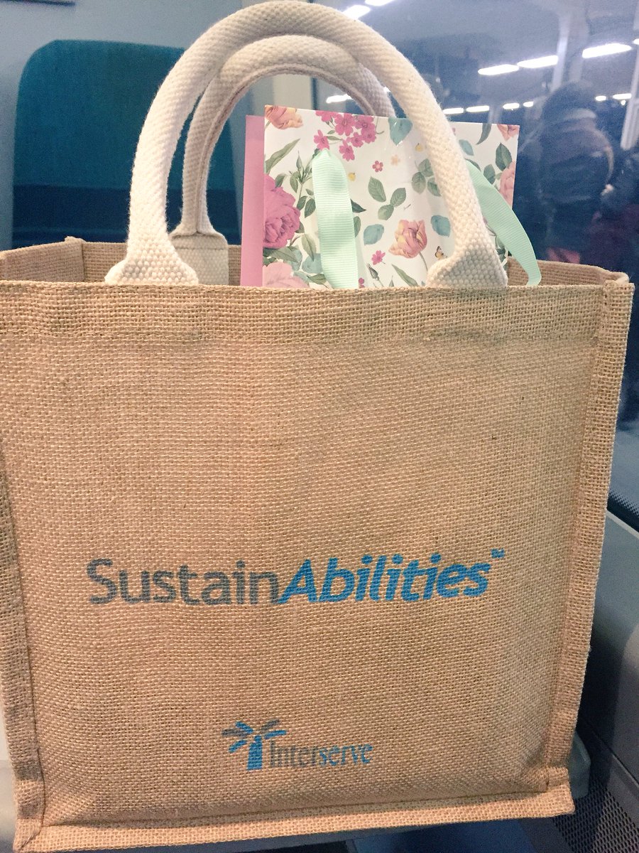 EmilyLDowns's tweet photo. Proudly left the office with my @irvsustainable bag. Achieved so many wonderful things in the last 4 years with @InterserveNews. Will miss all deeply but excited to start a new chapter at @Gatwick_Airport https://t.co/LH3NYfupkb