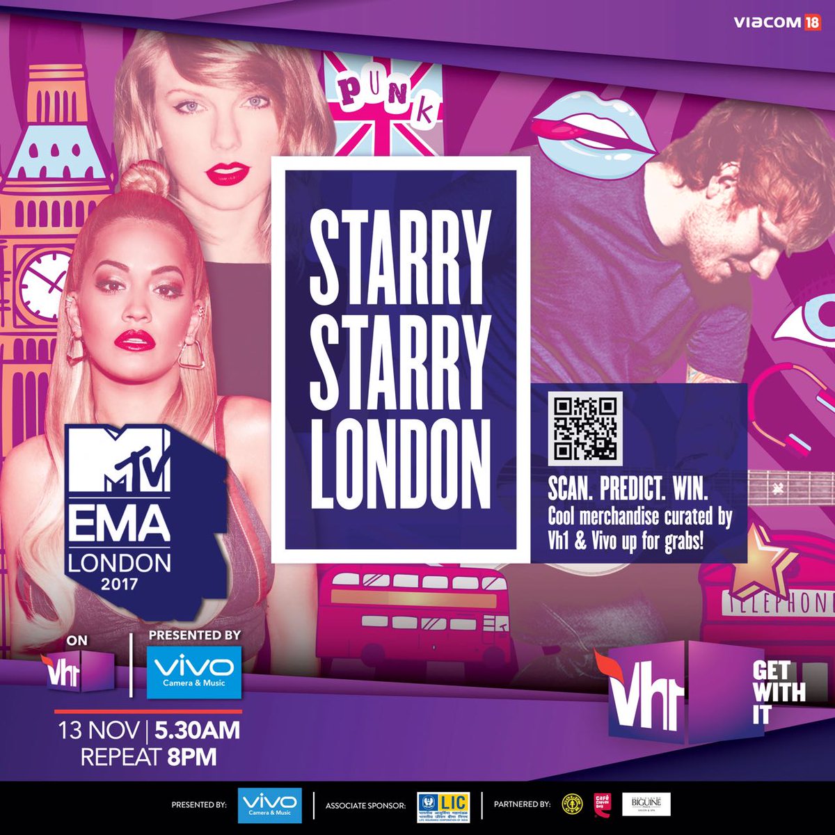 sandeshpb007's tweet photo. Hey guys STARRY STARRY LONDON Get ready for EMA london 2017 On 13 NOV 2017 at 5:30 a.m also repeat on 8 p.m #EMAsOnVh1 #vivo https://t.co/Cma83Iooqs