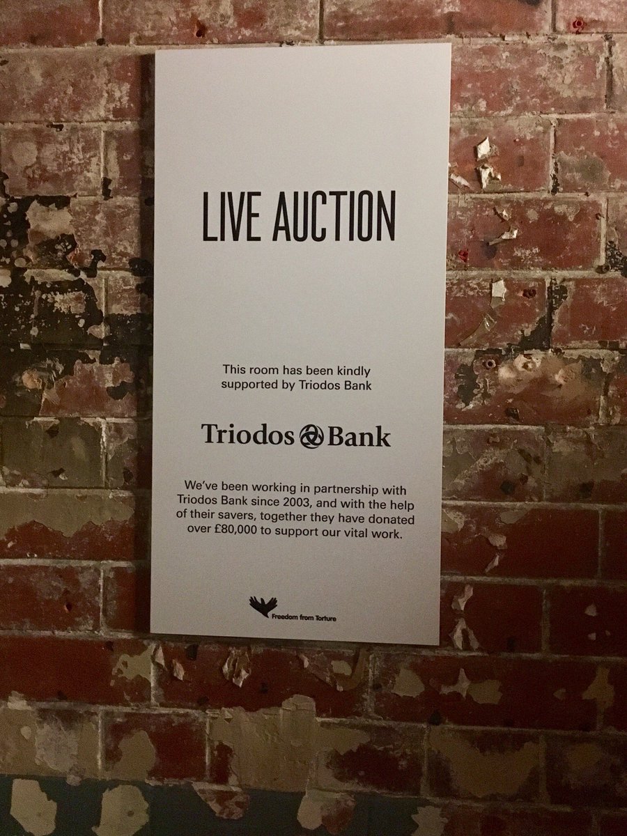 CharityIyabo's tweet photo. Great having @triodosuk on board as a sponsor for #LineUnderTorture @FreefromTorture #Partnership https://t.co/peWYktQO5s