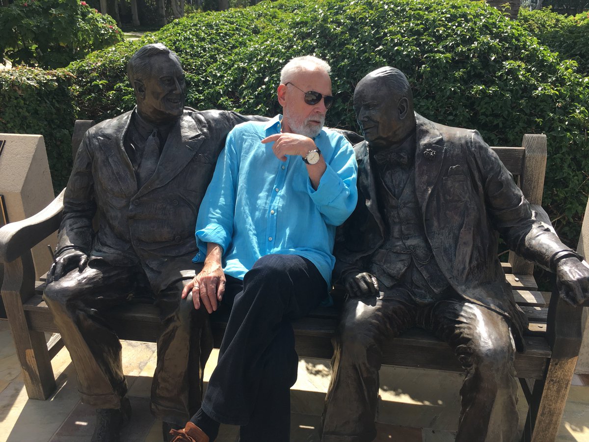 Hanging out today with my buds Winston and Franklin at The Society of the Four Arts in Palm Beach, FL. We'll be featuring them in an upcoming show. <a href="/PalmBeachesFL/">The Palm Beaches</a>