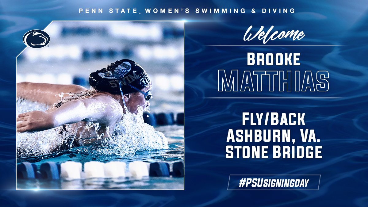 PennStateSWIM's tweet photo. #PrideRising!
βοΈ Welcome Brooke Matthias! π¦#PSUSigningDay #BLUEprint https://t.co/32tZQ4wQk1