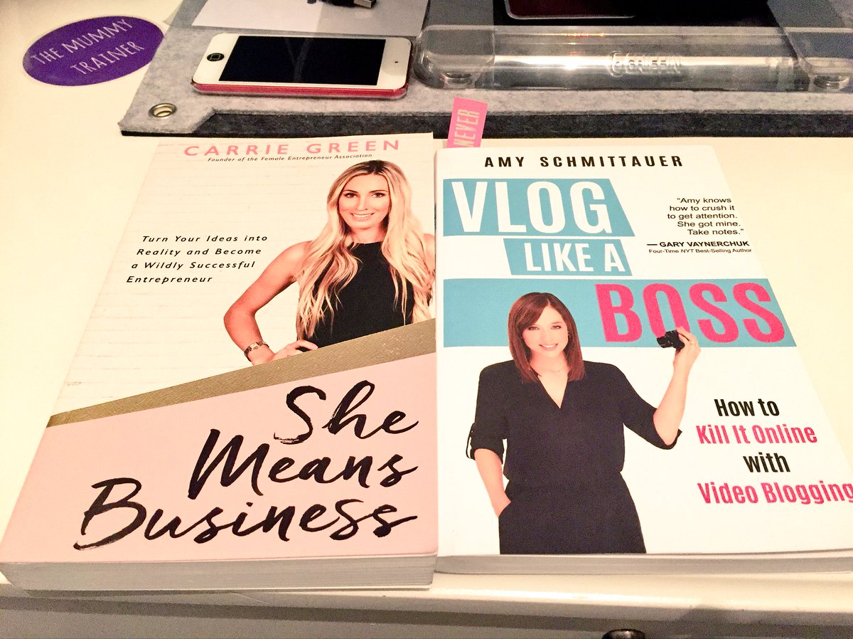 themummytrainer's tweet photo. Off to see two of my fav female #Entrepreneurs tomorrow, excited! #booksigned #youpreneur @ChrisDucker @Schmittastic @iamCarrieGreen https://t.co/8AETjdpoPV