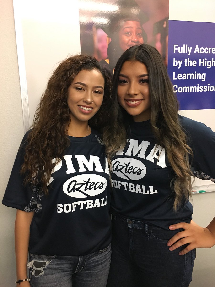 TucsonAztecs's tweet photo. Congrats to our Aztecs Ariana Ruiz and Brianna Campas on signing their letter of intent to play ball at Pima Community College! And thank you to Armando Quiroz and Rebekah Quiroz for giving them the opportunity! AZTEC STRONG! https://t.co/YJlz48AEOh