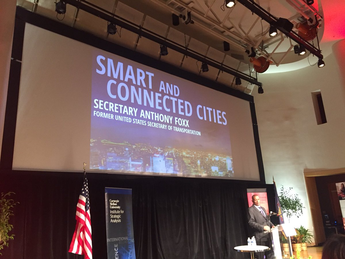 rishavkhemka's tweet photo. Smart and Connected cities by Secretary Anthony Foxx @CarnegieMellon #50CMU https://t.co/KCyVSOU64r