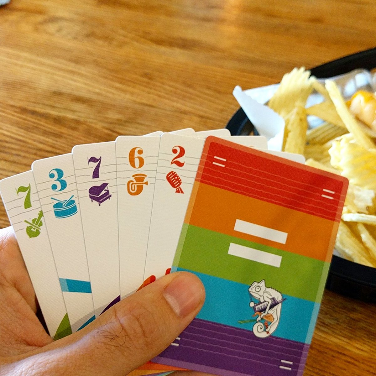 RollyMatrimony's tweet photo. Good variety hand in Okey Dokey at lunch today. We got within a single card of winning but it didn't quite work out.

#lunchgames https://t.co/v07XL2xbIw