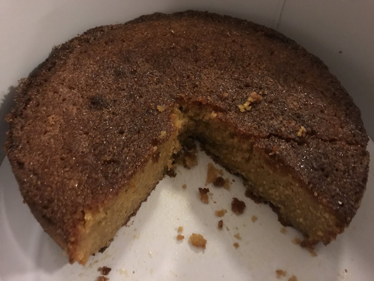 AnnetteGately's tweet image. Just eaten the best piece of g/f orange and polenta cake ever. Daughter made, no bias! #loveit