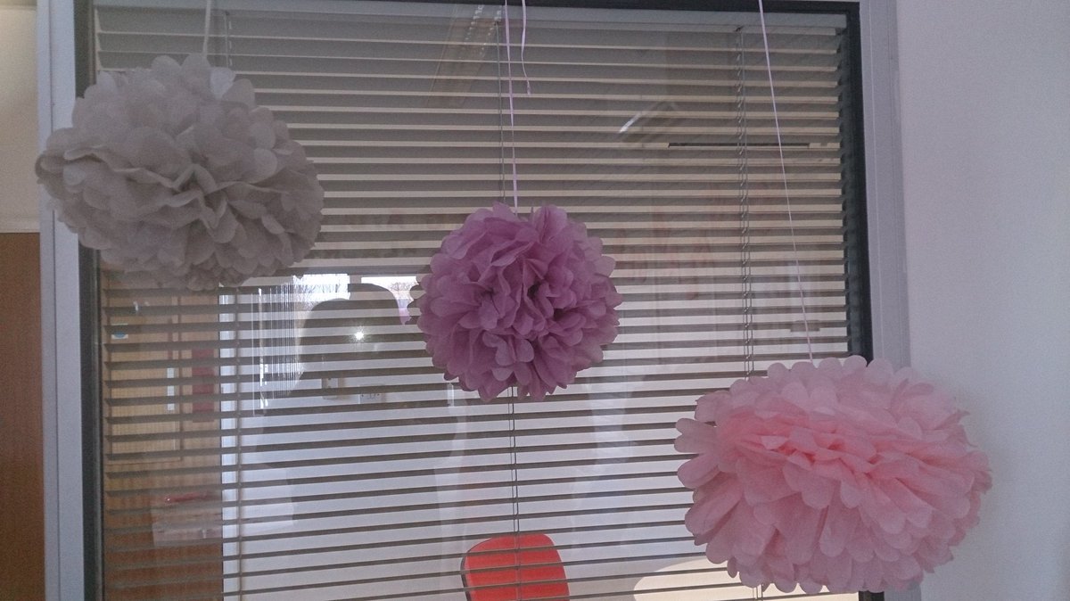 Pom poms and luminous stars prettified the <a href="/RealHomes/">Real Homes</a> office for editor Laura's baby shower. Thanks #talkingtables #portraitcomms