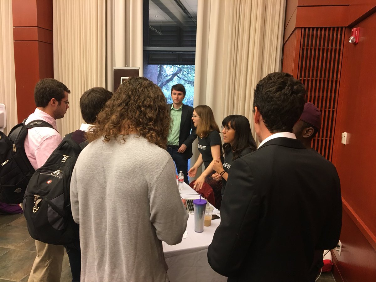 DrLuisEMartinez's tweet photo. Want to live the #StartupLife? Looking for #WorldClassTalent? Look here.
@TrinityEntrep premier program #StudentsStartups recruiting @TrinityCELCS internship fair @Trinity_U. #TrinIntern #TUEntrepreneurship #TigerPride #FindYourDirection #CELCS https://t.co/RS3ng53Yb5