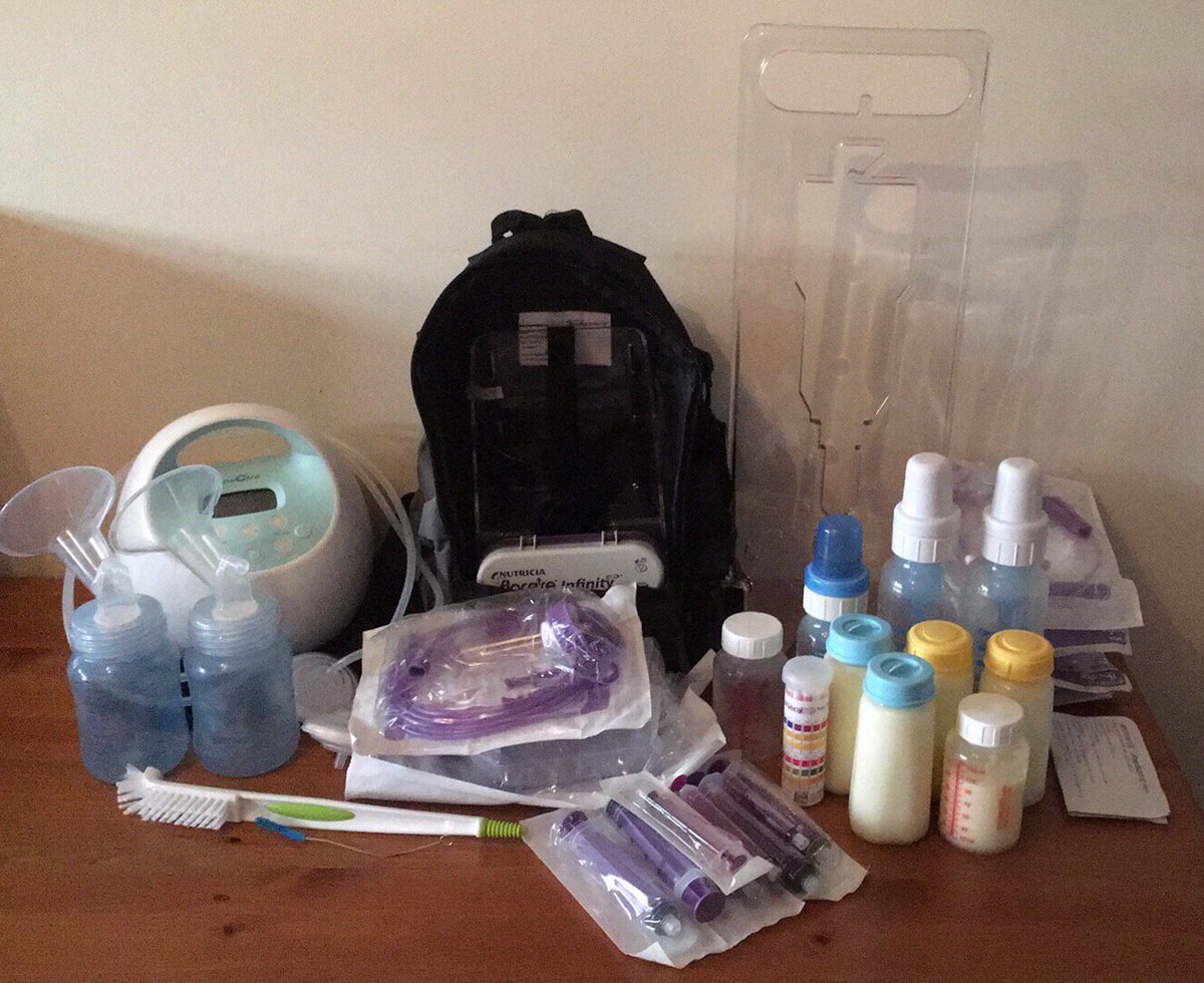 incredible_isla's tweet photo. 24h of feeding equipment ... that's a lot of washing up! #tubefeeding #exclusivepumping #cleftawareness #prs #malrotation #spectras1 #howbreastfeedinglooksforus @SpectraBabyUSA @drbrownsbaby https://t.co/BrnZ4PP4KN
