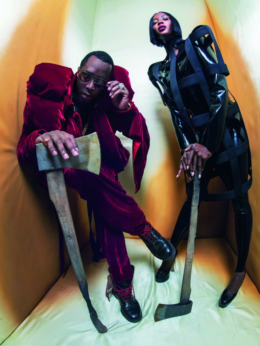 Pirelli_MX's tweet photo. Las cabezas rodarán con #Diddy y @NaomiCampbell ante la Reina de Corazones. #PirelliCallendar #InTheCal 2018 https://t.co/eHUluawiRI