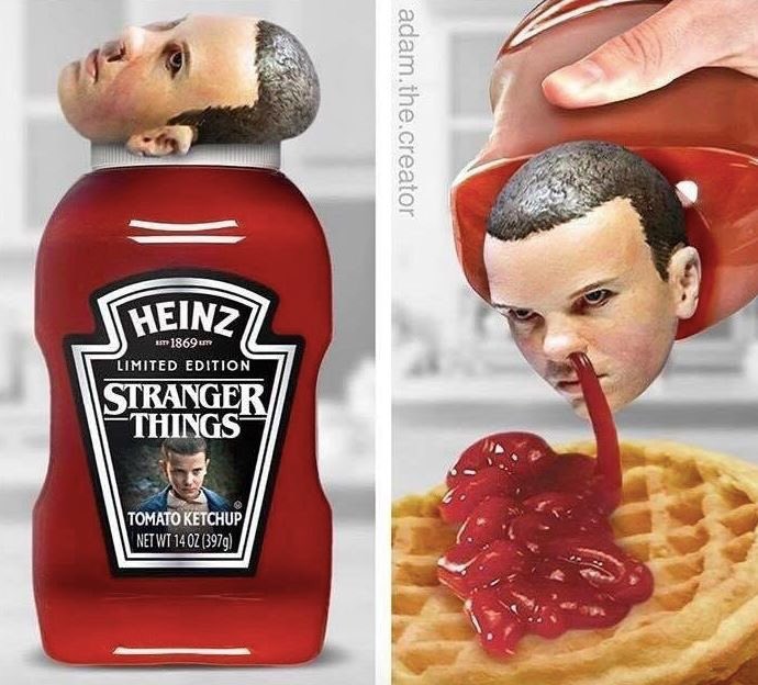 SilverMoonbowTW's tweet photo. Stranger Things - this is certainly a strange thing https://t.co/9gLRrmi2X7