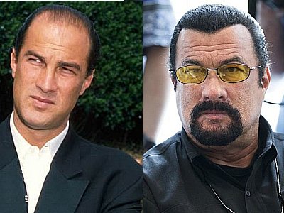 You too, Steven Seagal, my creepy hair transplant brother?(Here, he's ...