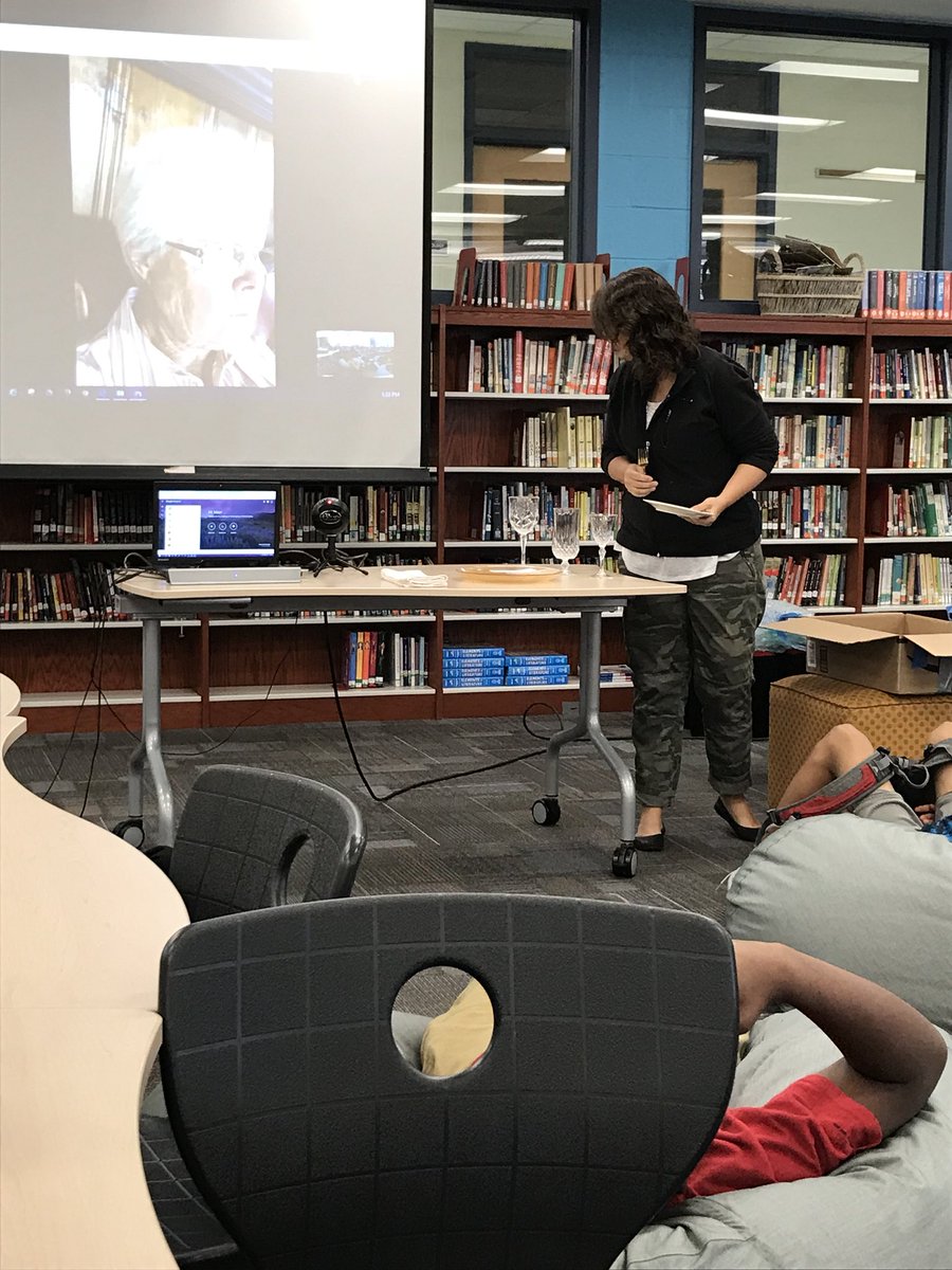 ProfWhizbanger's tweet photo. Mrs. Lowe’s class learning how to tell stories through tablescapes. @_Middle_Man @imcraddock @BurleyBears #everyoneneedstoknowetiquette https://t.co/2J2slomrkI