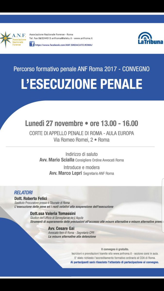 Taglio pratico. Richiesti 4 crediti formativi ordinari al Coa Roma. Vi aspetto 😉👍