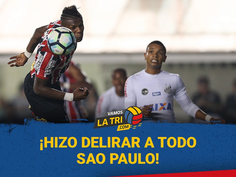 ¡Golaaaazo! De Roberth Arboleda en Sao Paulo. Hizo delirar a toda la hinchada con su cabeza bit.ly/golazo-Arboleda