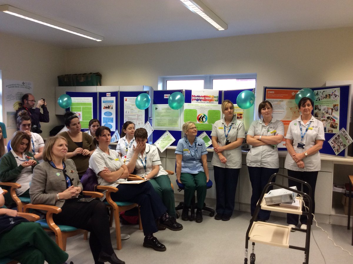 lynnturner31's tweet photo. Delighted to have been invited to the Powys #OTweek2017 event #strengthandvalue #RCOT. Did you know that 38% of the existing team started in Powys either on a work experience or on a clinical placement? https://t.co/CHe9NdKtwJ