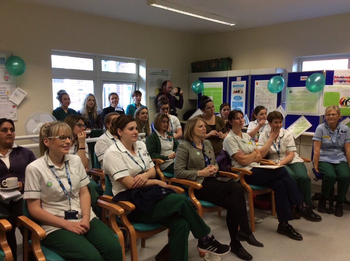 lynnturner31's tweet photo. Delighted to have been invited to the Powys #OTweek2017 event #strengthandvalue #RCOT. Did you know that 38% of the existing team started in Powys either on a work experience or on a clinical placement? https://t.co/CHe9NdKtwJ