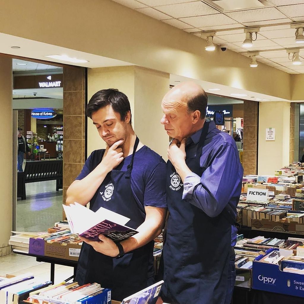 Adaptmarket's tweet photo. Rotarians hard at work 📚. Today we’re volunteering at the Rotary Club Lions Gate 3rd Charity Book Sale, where the … https://t.co/5G5KbWgaCm https://t.co/up5RpwhRS1