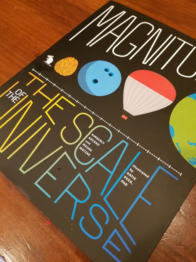 drkiki's tweet photo. It's all about Magnitude... a new book out by @KimberlyArcand and @megwatzke. #science #scale #forkidsofallages https://t.co/4TL60vBOCv