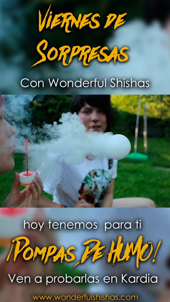 WonderfulShisha's tweet photo. ¡Hoy os traemos un pompero muy especial ! Hace pompas de humo 🌫️ si queréis probarlo ya sabéis donde estamos @Kardia_qnk. https://t.co/1obCaAH9dw