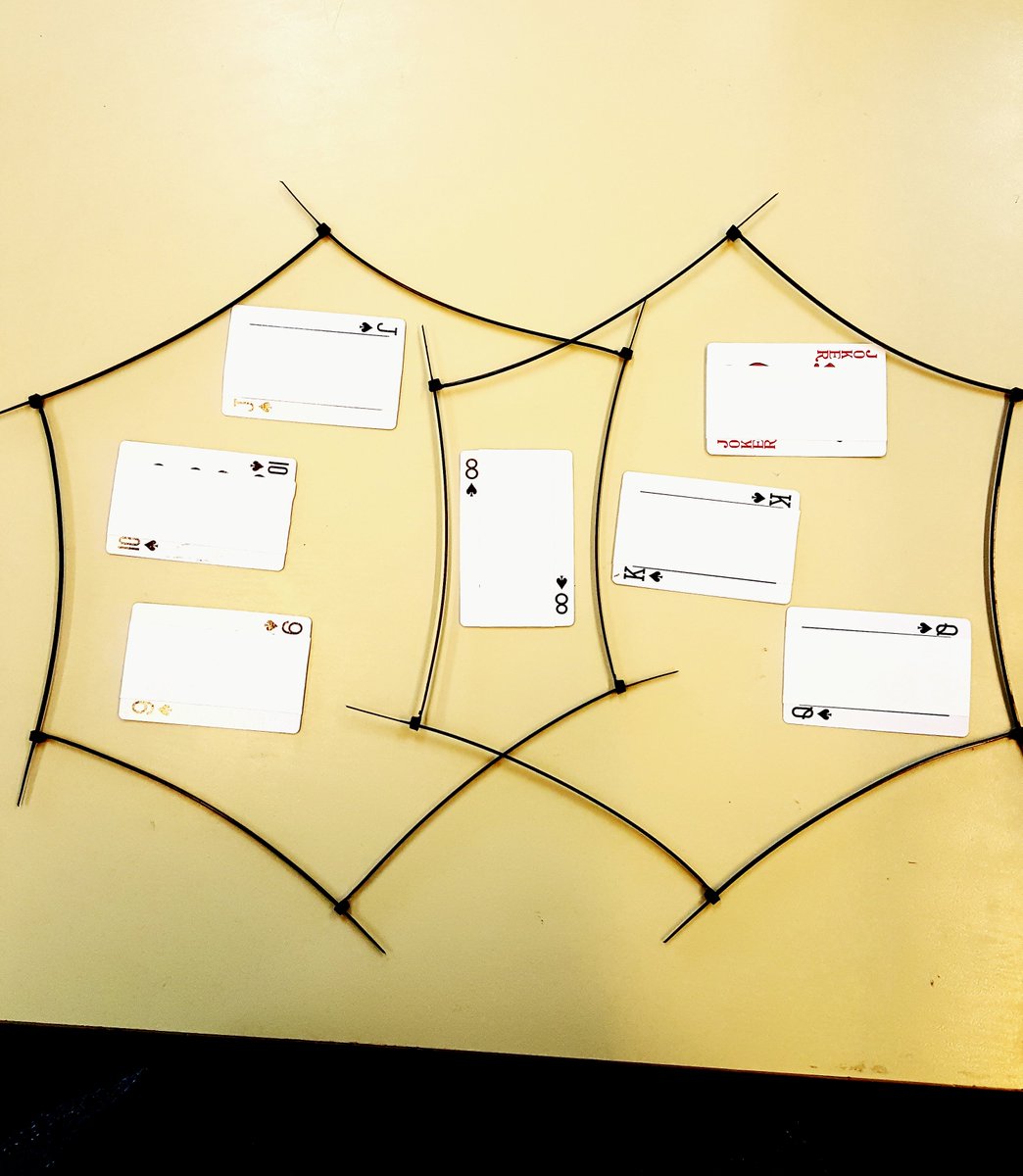 MissAspinallEng's tweet photo. Practised creating some cable tie venn diagrams + playing card notes (for concise analysis) for my Poundland Pedagogy challenge! My year 10s will compare Banquo and Macbeth's reactions to the Witches. Teaching this next week! 🤓 #poundlandpedagogy  #englishteacher #activelearning https://t.co/yfMBeCSRVQ