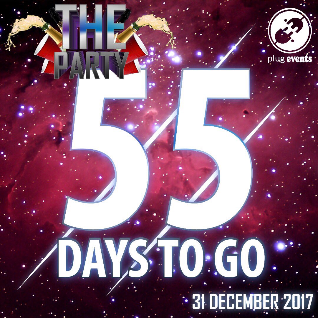 PlugEvents's tweet photo. 55 DAYS TO GO.
#The_Party
#Plug_Events
#Here_To_Deliver https://t.co/Acrp1pYl1p