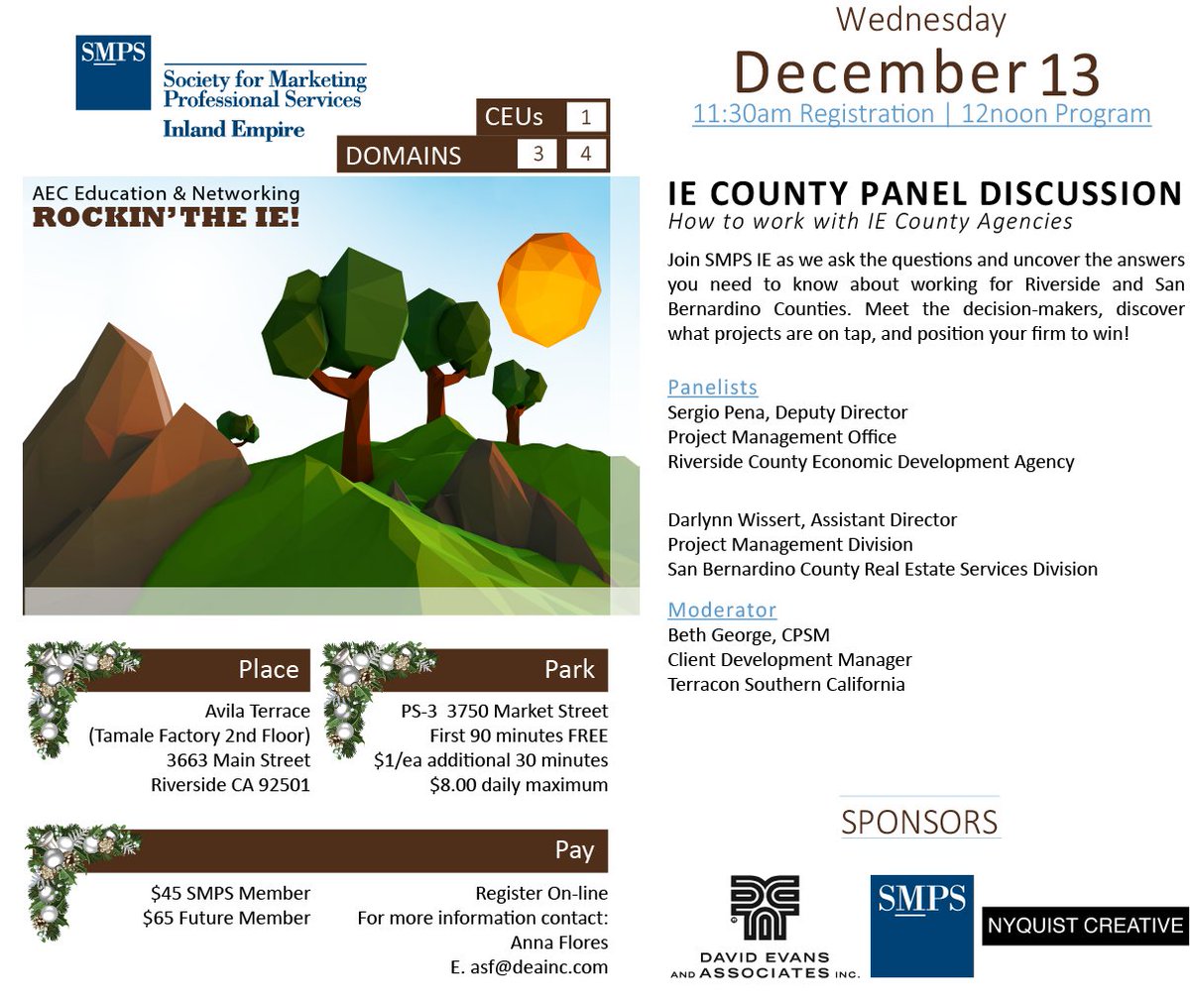 smpsie's tweet photo. Registration is now open for our December 13th lunch event. Click this link to register.  https://t.co/1PcsbBsNMU https://t.co/EBSkFeQ67F