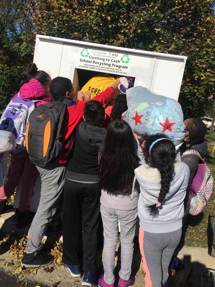WTPageFES's tweet photo. Our students are collecting donated clothes to raise money for hurricane victims. @WTPagePenguins #PageCommunity #PenguinPRIDE https://t.co/vcu8sQH6K5