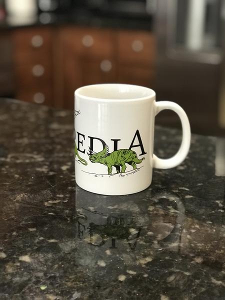 Did the noble brontosaurus take its coffee with cream or sugar, or black? The world may never know. Anyway, fancy a mug with dinosaurs on it? store.wikimedia.org/products/dinos…