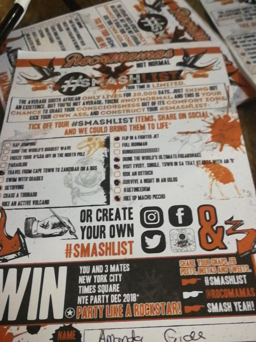IamAmandaGida's tweet photo. @rocomamas #smashlist visit every single town in South Africa that starts with an R https://t.co/kYjgeDrjxN