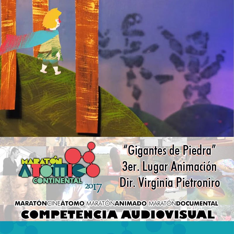 Maratomico's tweet photo. #Cortometraje 3er. Lugar #Maratomico2017 Animación @FestCineVzlano #FCV2017: "Gigantes de piedra" de Virginia Pietroniro -> https://t.co/tMtwJ7zO5M https://t.co/mGgynIHFiM